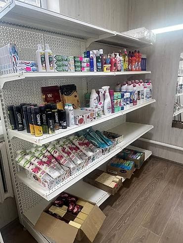 Торговые стеллажи островные и пристенные (металл, перфорация)