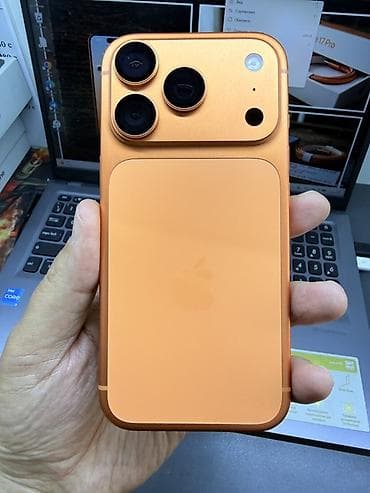 iphone за 0 руб: IPhone 17 Pro, Б/у, 256 ГБ, Оранжевый, Защитное стекло, Чехол, 100 % — 2