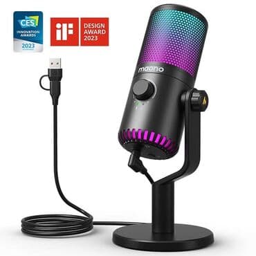 акустические системы music box с микрофоном: MAONO DM30 RGB — это USB-микрофон, предназначенный для подкастов — 4