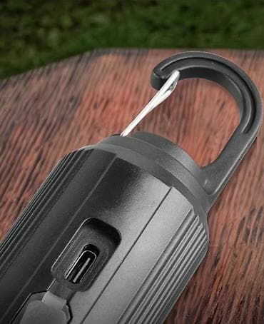 study lamp: Портативная кемпинговая лампа-«лампочка» с карабином и солнечной — 2
