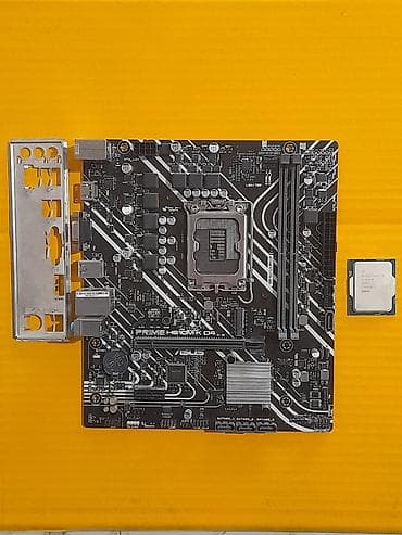 h110m k: Материнская плата, Б/у, Asus, LGA1700, Micro-ATX, Для ПК — 1