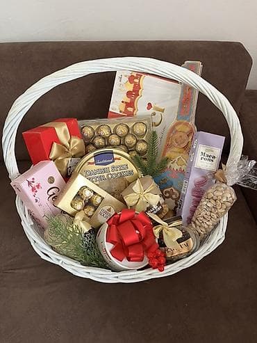 LED гирляндалар: ПОДАРОЧНЫЕ КОРЗИНЫ НА ЛЮБОЙ ВКУС И БЮДЖЕТ. Готовые подарочные корзины — 1