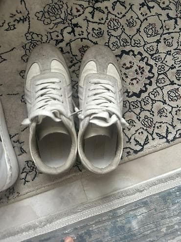 Босоножки, сандалии, шлепанцы: Кроссовки в стиле German Army Trainer (GAT) - Цвет: белый с серыми — 2