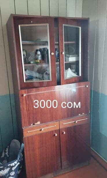 Шкаф-сервант, разная мебель б/у. Район ориентир пр.Чуй- ул.Разина не