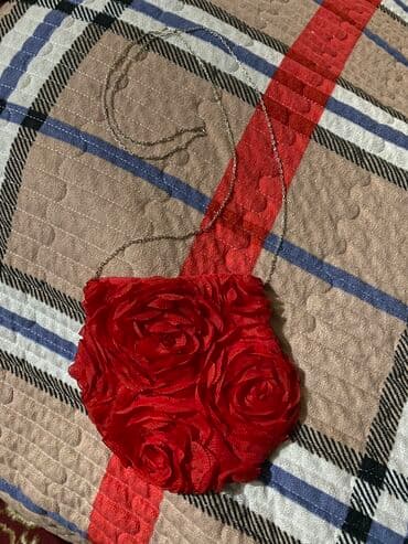 национальное платье для девочек: Детское платье, цвет - Красный, Новый — 4