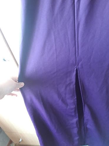 фиолетовое платье: Платье вечернее темно-фиолетового цвета.сочный цвет.сзади разрезодела — 2