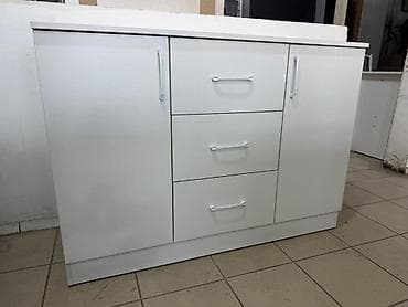 камод для зала: Комод для одежды, Без зеркала, ЛДСП, цвет - Белый — 2