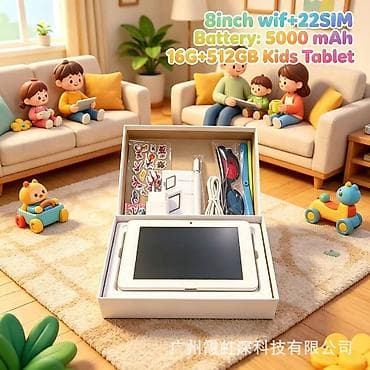 tab e: Планшет, Ego Pad, память 512 ГБ, 7" - 8", Wi-Fi, Новый, Детский цвет - Розовый — 7