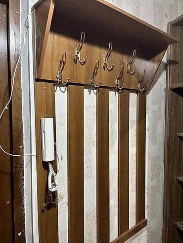 шкаф для прихожей бу: Гарнитур для прихожей, Б/у, Вешалка, Обувница, ДСП, Самовывоз, цвет - Коричневый — 2