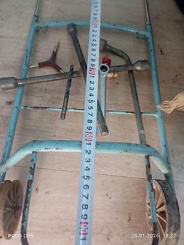 Уголь: Садово-строительная тачка и тележка, Стальная, Двухколесная — 2