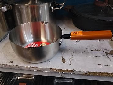 silver kitchen: Ковш из нержавеющей стали с деревянной ручкой. - Материал — 1