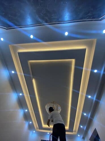 Натяжной потолок Глянцевое, Матовое, 3D потолки Монтаж, Гарантия, Демонтаж