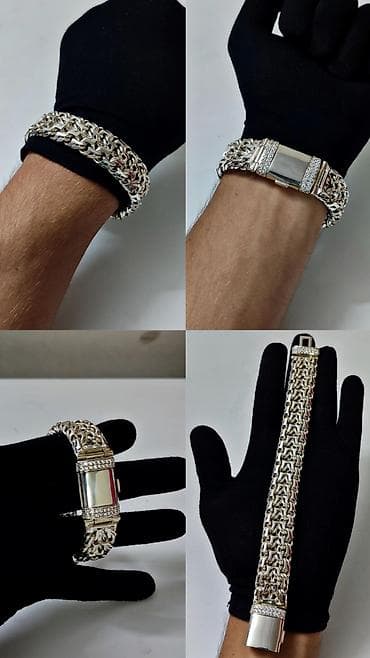 Браслет "Император" Серебро 925 проба Вес 110 Грамм Длина 23 см