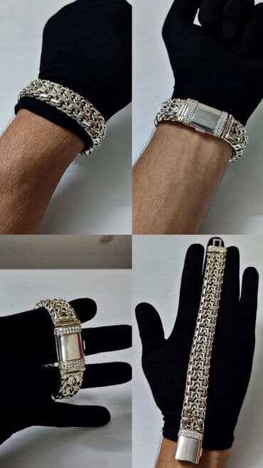 продаю золотую цепочку: Браслет "Император" Серебро 925 проба В Наличии ✅ Вес 110 Грамм Длина — 5