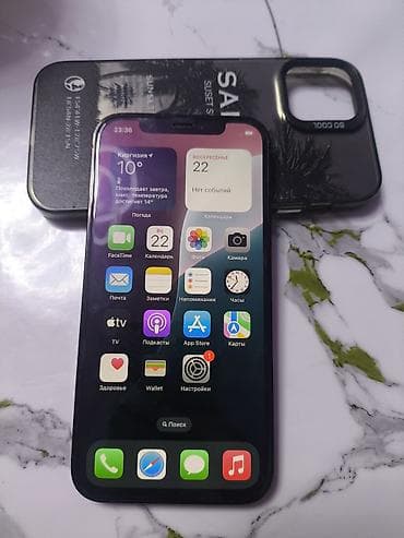 vivo 23: IPhone 12 Pro, Новый, 128 ГБ, Графит, Чехол, 74 % — 2