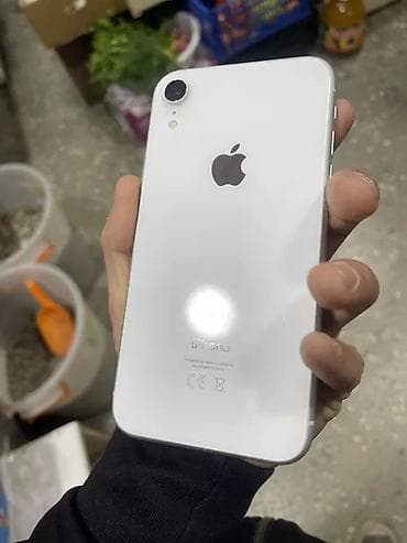 IPhone Xr, Б/у, 64 ГБ, Белый, 78 %