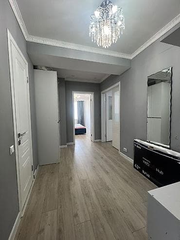 69: 2 комнаты, 66 м², Асанбай мкр Элитка, 6 этаж, Косметический ремонт — 4