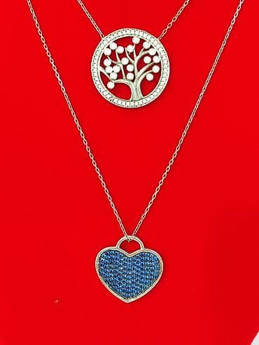 Серебряные колье: Серебряные колье, Проба 925, Женские, Новый, Циркон — 5