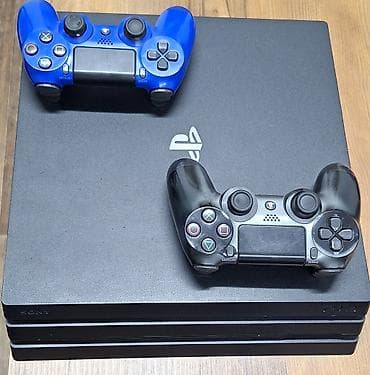 плейстейшен 4 про 1 тб: PlayStation 4 Pro (черный) 2 оригинальных геймпада DualShock 4 — 2