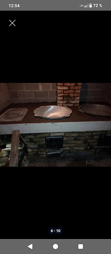 печ: Печь под казан/тандыр из кирпича - Кирпичная варочная поверхность с — 4