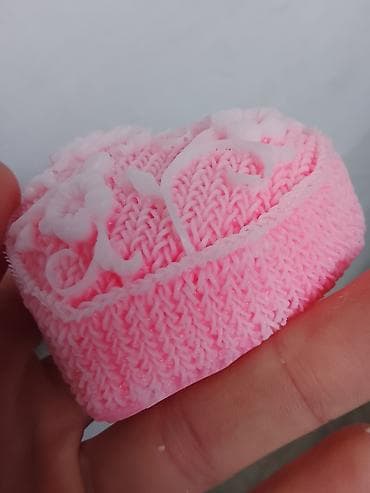 мыльный пистолет: Ажурное фигурное мыло «Сердце» - Ручная работа, форма в виде сердечка — 5