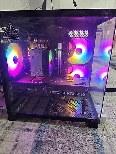 iris xe: Компьютер, ядер - 10, ОЗУ 32 ГБ, Игровой, Б/у, Intel Core i5, NVIDIA GeForce RTX 5070, SSD — 1