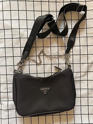 Классические сумки: Классическая сумка, Prada, Материал: Искусственная кожа, Регулируемый ремень, Женские — 2