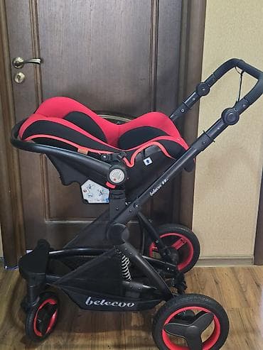 коляска белеко: Балдар арабасы, түсү - Кара — 7