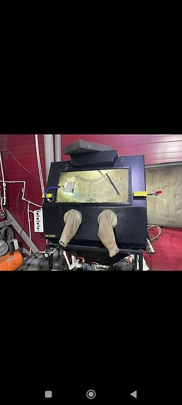 пескоструй аппарат: Пескоструйная камера AK 1200 - Закрытая рабочая камера с большим — 1