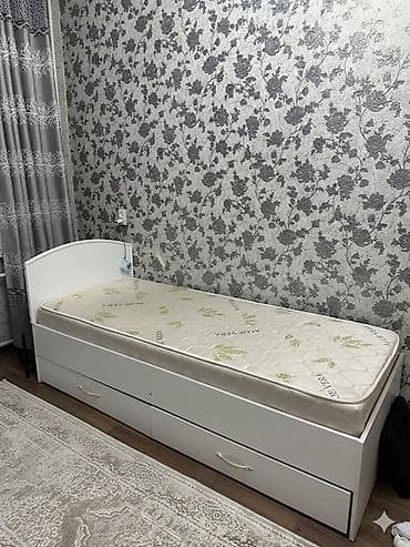Керебеттер: Бир кишилик керебет, Матрасы бар, узуну - 200 см — 1