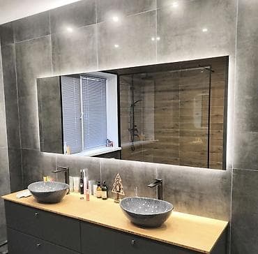 зеркало с подстветкой: Зеркала с парящей подсветкой — стиль и комфорт в одном Современные — 7