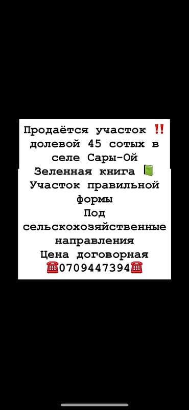 Кыймылсыз мүлк: 45 соток — 1