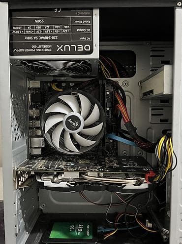 Принтеры: Компьютер, ядер - 8, ОЗУ 16 ГБ, Для работы, учебы, Б/у, Intel Core i3, AMD Radeon RX 580, HDD + SSD — 5