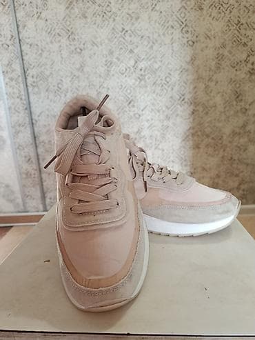 Айымдардын бут кийими: Кроссовки в бежево‑пудровой гамме. - Верх: комбинированные материалы — 1