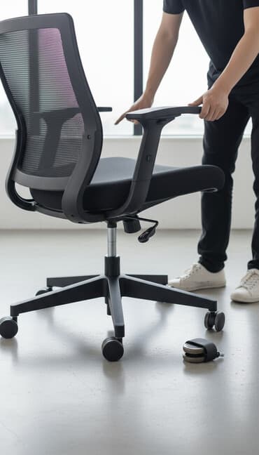 ролики для передвижения шкафов: Роликовые колесики для офисного кресла - Тип: двойные поворотные — 1