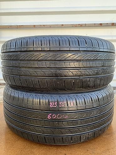 крыло самурай: Шины 225 / 55 / R 16, Лето, Б/у, Пара, Легковые, Корея — 2