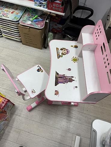 Детский комод: Комплект детского стола и стула — 3