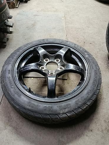 e500 124: Колеса в сборе <130 / 70 / R 16, Лето, Б/у, Запаска, Легковые, Литые, отверстий - 5 — 2