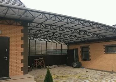 Навес, Арочный, Металл, Профнастил, Новый, Установка at lalafo.kg Навес, Арочный, Металл, Профнастил, Новый, Установка