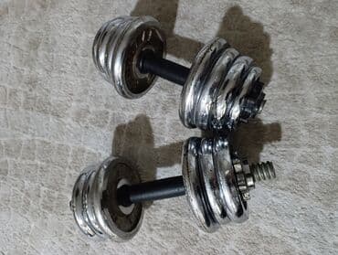 гантели разборные обрезиненные: Разборная гантель с металлическими дисками 20 кг.Район Салиева — 4