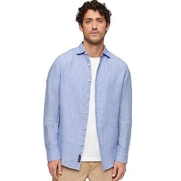 Рубашка мужская размер М. Оригинал Superdry™. Материал Лен 100%
