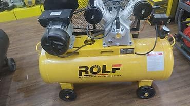 Компрессоры: Рольф компрессор 1 фазка 220ват 80л 2 поршын масленный компрессор — 1