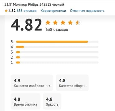 24 монитор: Монитор, Philips, 23" - 24" — 2
