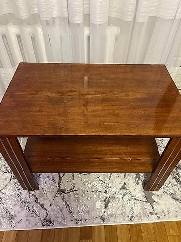 журнальный столик венге: Журнальный столик из массива/шпонированного дерева в тёплом ореховом — 1