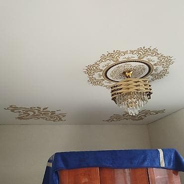 плинтус потолочный: Натяжной потолок Глянцевое Монтаж — 7