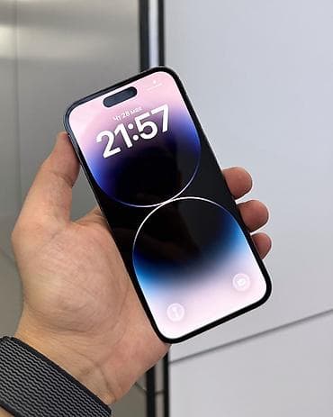 nokia 1: IPhone 14 Pro, Б/у, 256 ГБ, Jet Black, Защитное стекло, Чехол, В рассрочку, 90 % — 2
