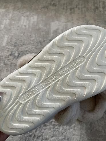 Домашние тапочки: Домашние тапочки, 39, 38, 37, Новый, цвет - Серый, Самовывоз — 3