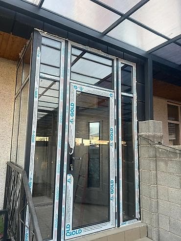 Двери и комплектующие: Алюминиевое окно на заказ, Платная установка, Без рассрочки — 6