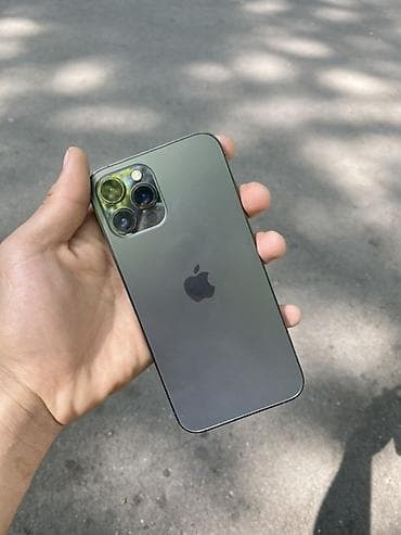 IPhone 12 Pro Max, Б/у, 128 ГБ, Графит, Защитное стекло, 100 %