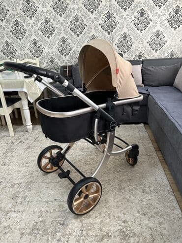 коляска детская цена бишкек: Коляска, цвет - Бежевый, Б/у — 1